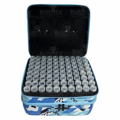 Preview: Sorting case, content 240 jars with twist lock, case blue