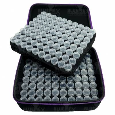 Preview: Sorting case, content 240 jars with twist lock, case black
