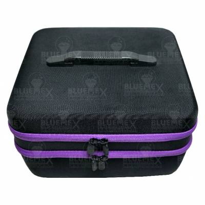 Sorting case, content 240 jars with twist lock, case black