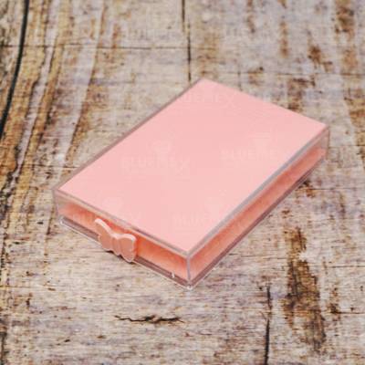 Shuttle set with interchangeable plate, pink, combination of tray and storage box, hinged lid, can be closed tightly