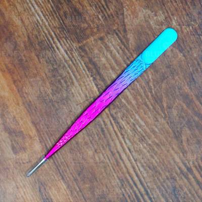 Diamond Painting Tweezers with Box, Pointed, Pink/Blue