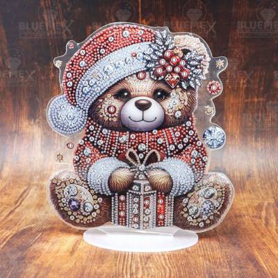 Large Diamond Painting Teddy Bear Display, 23cm x 21cm
