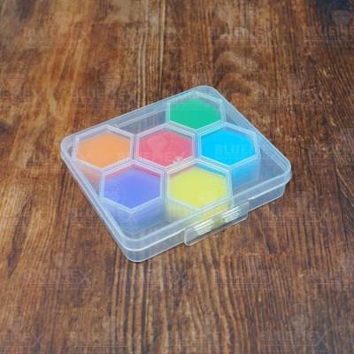 Preview: Diamond Painting Wachs, bunt, sechseckig, Set mit 6 Farben