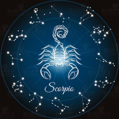 Zodiac Scorpio, Glow In The Dark – Night Glow, Square Stones, 60x60cm, 45 Colours, Full Image