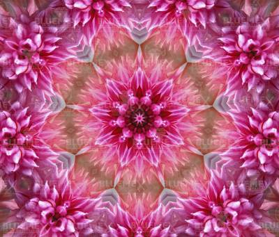 Diamond Painting Bild, Pinkes Kaleidoskop, runde Steinchen, 90x75cm, 50 Farben, Vollbild