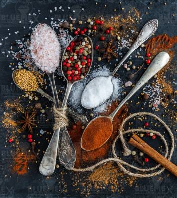 Diamond Painting picture, Spices, square stones, 69x79cm, 50 colours, full picture