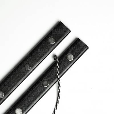 Preview: Magnetic strip set for diamond painting pictures, high load capacity, 50 cm, black, solid wood