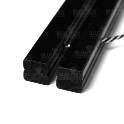 Preview: Magnetic strip set for diamond painting pictures, high load capacity, 50 cm, black, solid wood