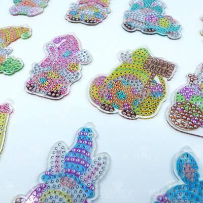 Preview: Keyring set, consisting of 12 pendants, motif eastern, painting-set complete with rhinestones