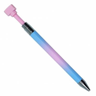 Automatischer nachfüllbarer Wachsstift, Diamant-Kunststift mit 2 Nachfüll-Wachs-Pads