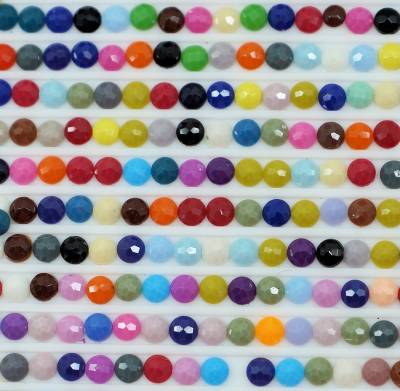 Ersatz-Steinchen, rund (round), Farbe 603, Cranberry, Tüte mit 200 Stück