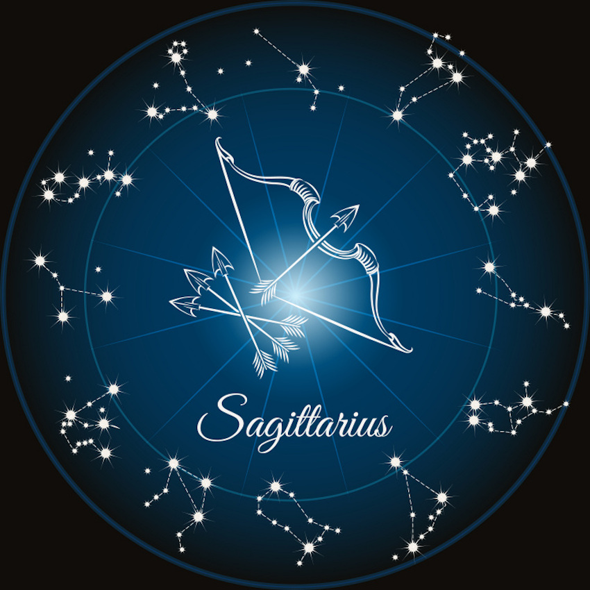 Sternzeichen Schütze Aufkleber Sagittarius Zodiac Sign