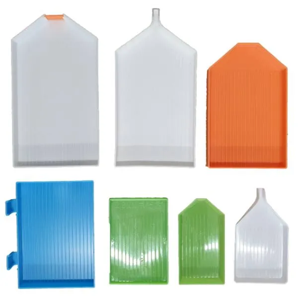 Replacement tray, small, white with pouring opening, for the Diamond Painting stones