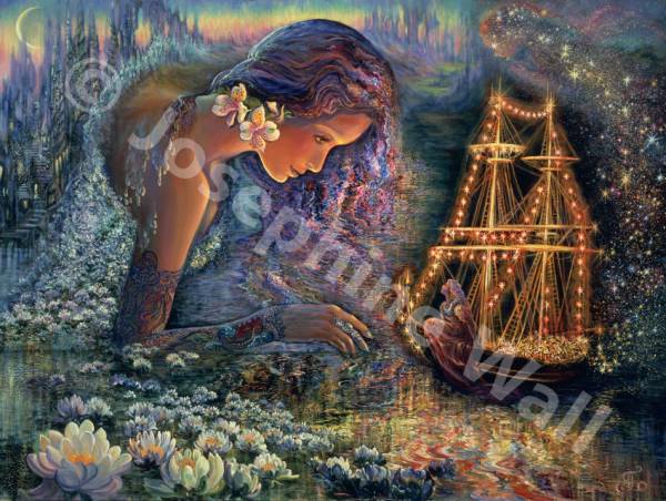 Josephine Wall, Starship, ca. 100x74cm, 260 Farben, runde Steine, Vollbild
