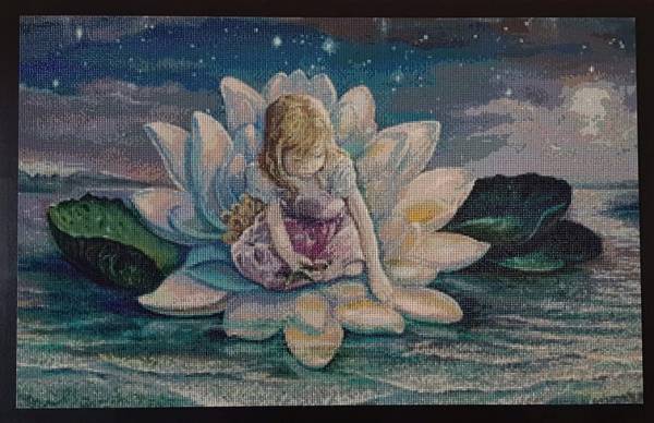 Josephine Wall, Horizons Ausschnitt, ca. 88x55cm, 120 Farben, runde Steine, Vollbild