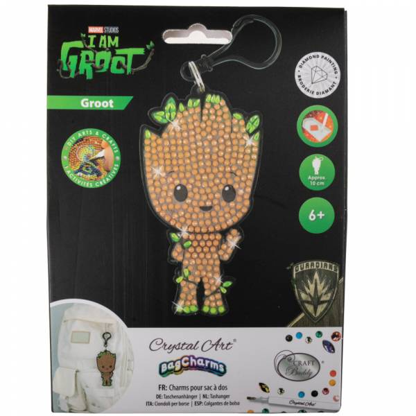Key ring, Groot, Painting set complete with round stones, Bag charm