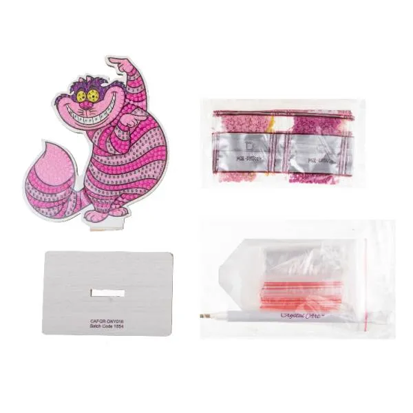Diamond Painting Aufsteller, "Cheshire Cat" Crystal Art Buddies
