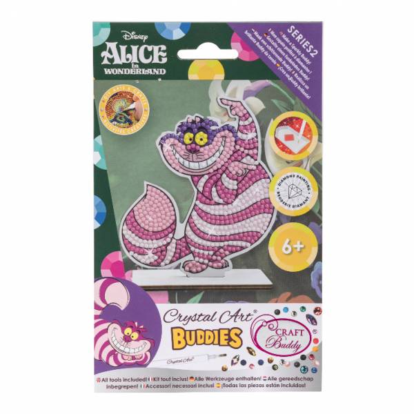 Diamond Painting Aufsteller, "Cheshire Cat" Crystal Art Buddies