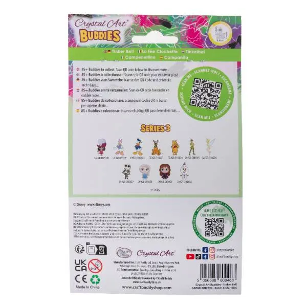 Diamond Painting stand-up display, "Tinkerbell" Crystal Art Buddies
