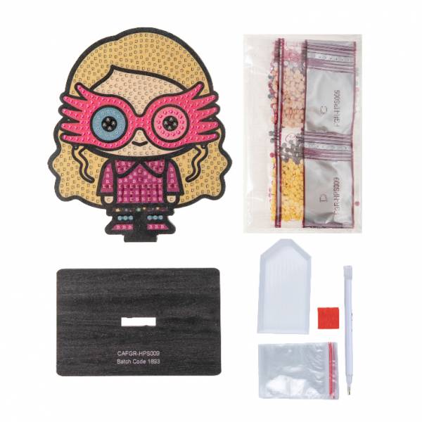Diamond Painting stand-up display, "Luna Lovegood" Crystal Art Buddies