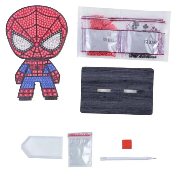 Diamond Painting stand-up display, "Spiderman" Crystal Art Buddies