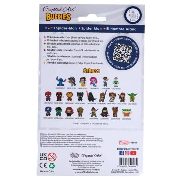 Diamond Painting stand-up display, "Spiderman" Crystal Art Buddies