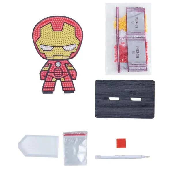 Diamond Painting stand-up display, "Iron Man" Crystal Art Buddies
