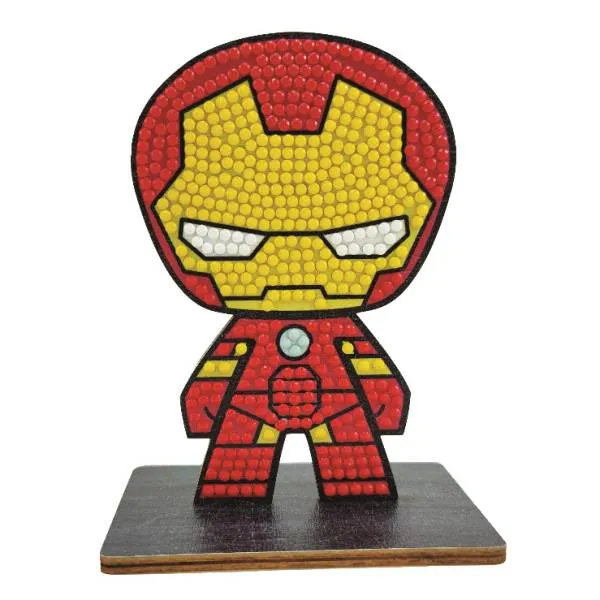 Diamond Painting stand-up display, "Iron Man" Crystal Art Buddies