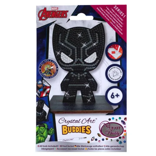 Diamond Painting Aufsteller, "Black Panther" Crystal Art Buddies