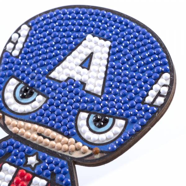 Diamond Painting Aufsteller, "Captain America" Crystal Art Buddies