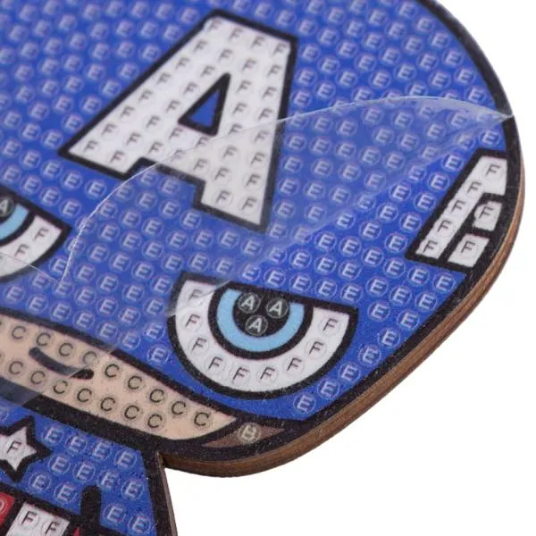 Diamond Painting Aufsteller, "Captain America" Crystal Art Buddies