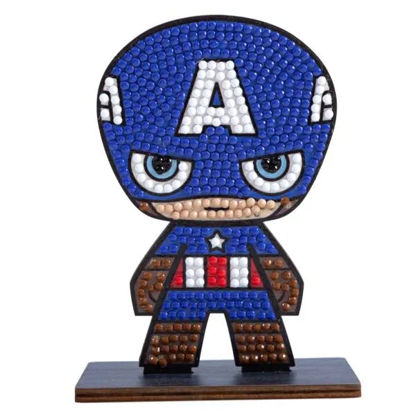 Diamond Painting Aufsteller, "Captain America" Crystal Art Buddies