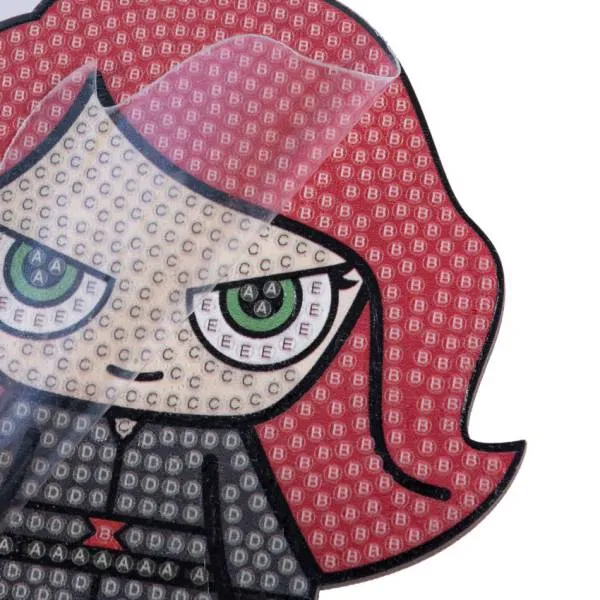 Diamond Painting stand-up display, "Black Widow" Crystal Art Buddies