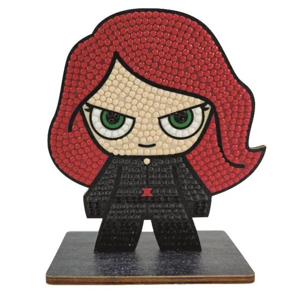 Diamond Painting stand-up display, "Black Widow" Crystal Art Buddies