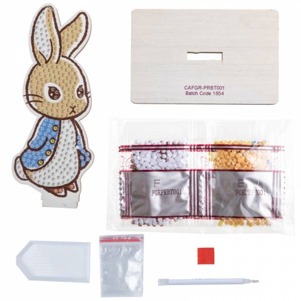 Diamond Painting stand-up display, "Peter Rabbit" Crystal Art Buddies