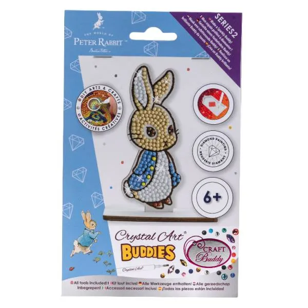 Diamond Painting stand-up display, "Peter Rabbit" Crystal Art Buddies