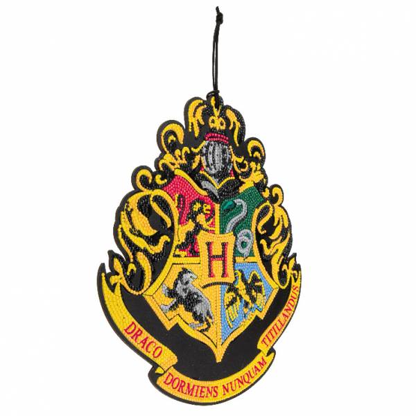 Diamond Painting Bild Hogwarts-Wappen, runde Diamanten, ca. 25x29cm, Teilbild