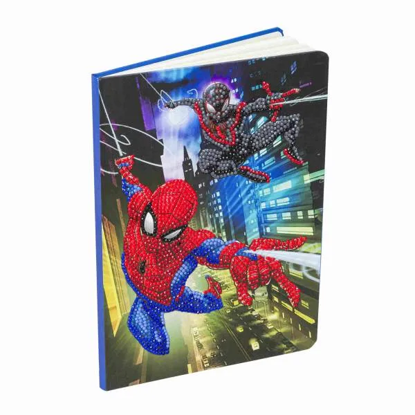 Notizbuch zum Painten, Spiderman, ca. 26x18cm, 48 Seiten, liniert, Teilbild