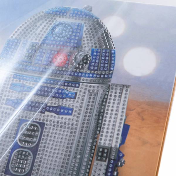 Notizbuch zum Painten, R2-D2, ca. 26x18cm, 48 Seiten, liniert, Teilbild