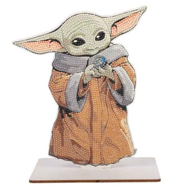 Diamond Painting display stand, "Grogu" Crystal Art Buddies XL