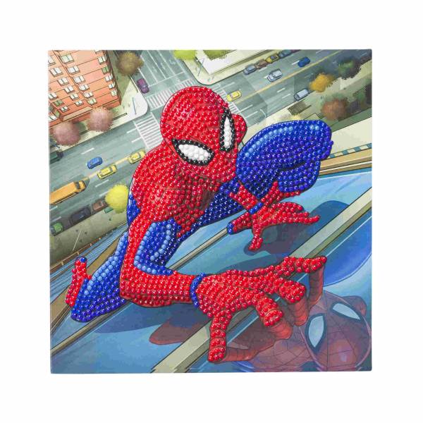 Greeting card (Craft Buddy) "Spiderman ", Marvel, Painting-Set 18x18cm