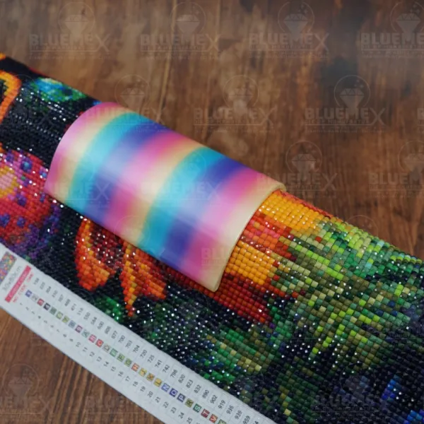Picture Roll-Up Clamp, Canvas Roll Holder, Rainbow, 3D-Printed Diamond Painting Pictures