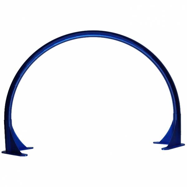 Bogenleuchte / Bogenlampe, Halbmond (ohne LED), 94 x 57,8 cm, blau
