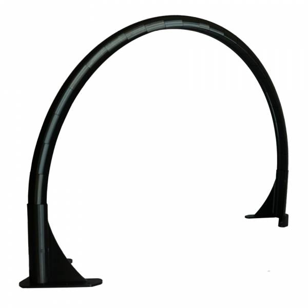 Bogenleuchte / Bogenlampe, Halbmond (ohne LED), 94 x 57,8 cm, schwarz