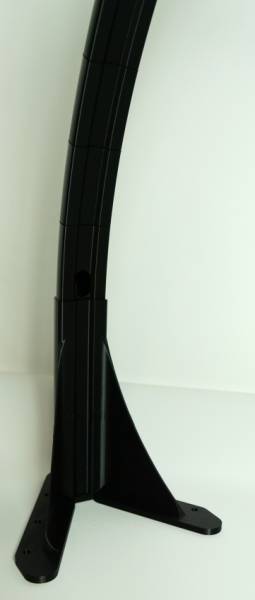 Bogenleuchte / Bogenlampe, Halbmond (ohne LED), 94 x 57,8 cm, schwarz