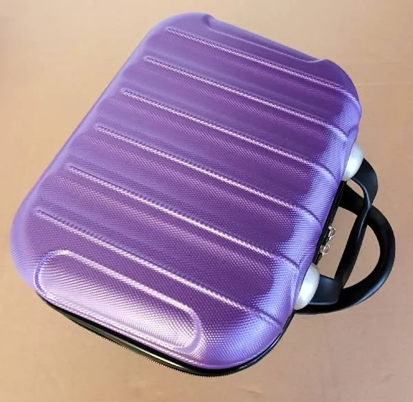 Sortierkoffer Inhalt 132 Döschen mit Drehverschluss, Koffer lila 33x25x15cm