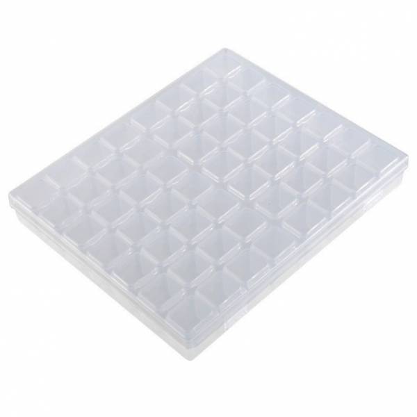 Sortierbox, 56 Fächern, aufgeteilt in 2x7 Reihen mit 4 Boxen fest verschließbare Deckel