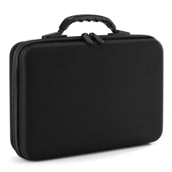 Sorting case, black case with black rim, contains 60 large jars with screw cap.