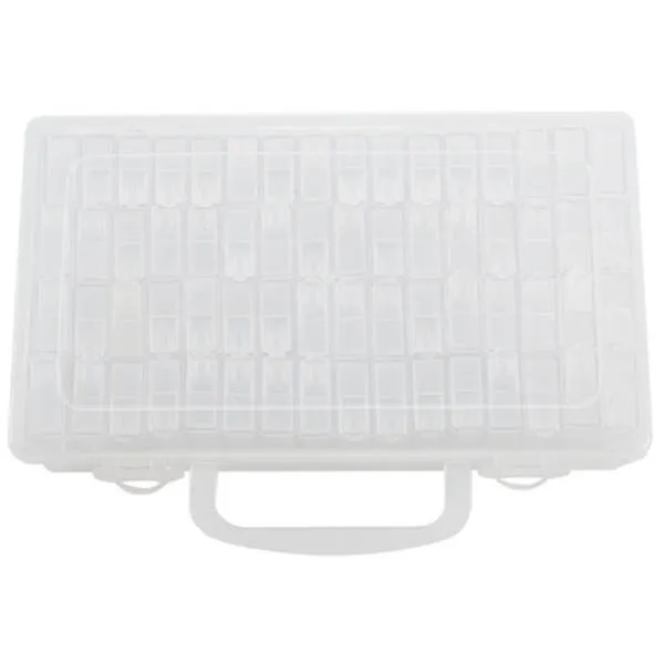 Sorting box with 64 small cases, approx. 22x13cm, 5cm high