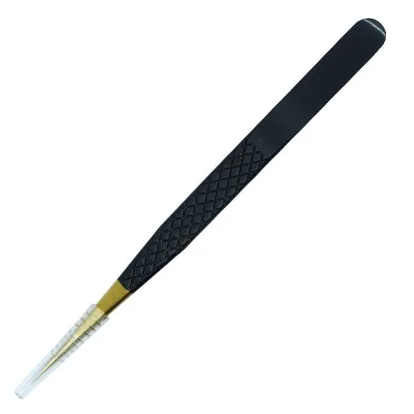 Pinzette für Diamond Painting, stabil, schwarz, spitz